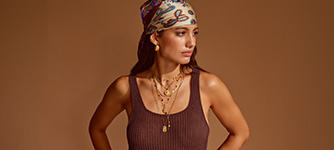 Kleidung, Tanktop, Ribstruktur, Braun, Schmuck