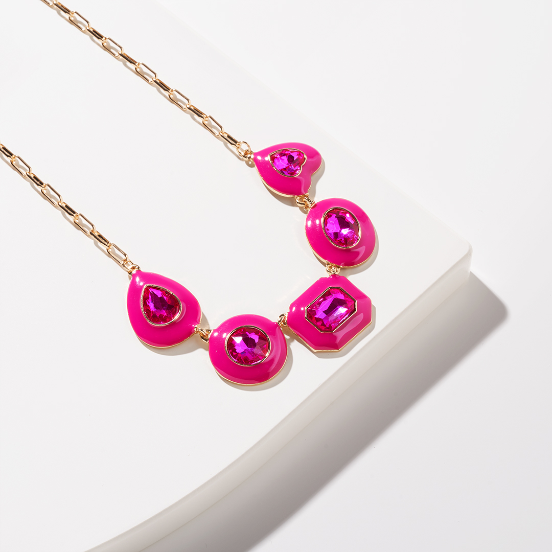 Collar - Fuchsia Heart