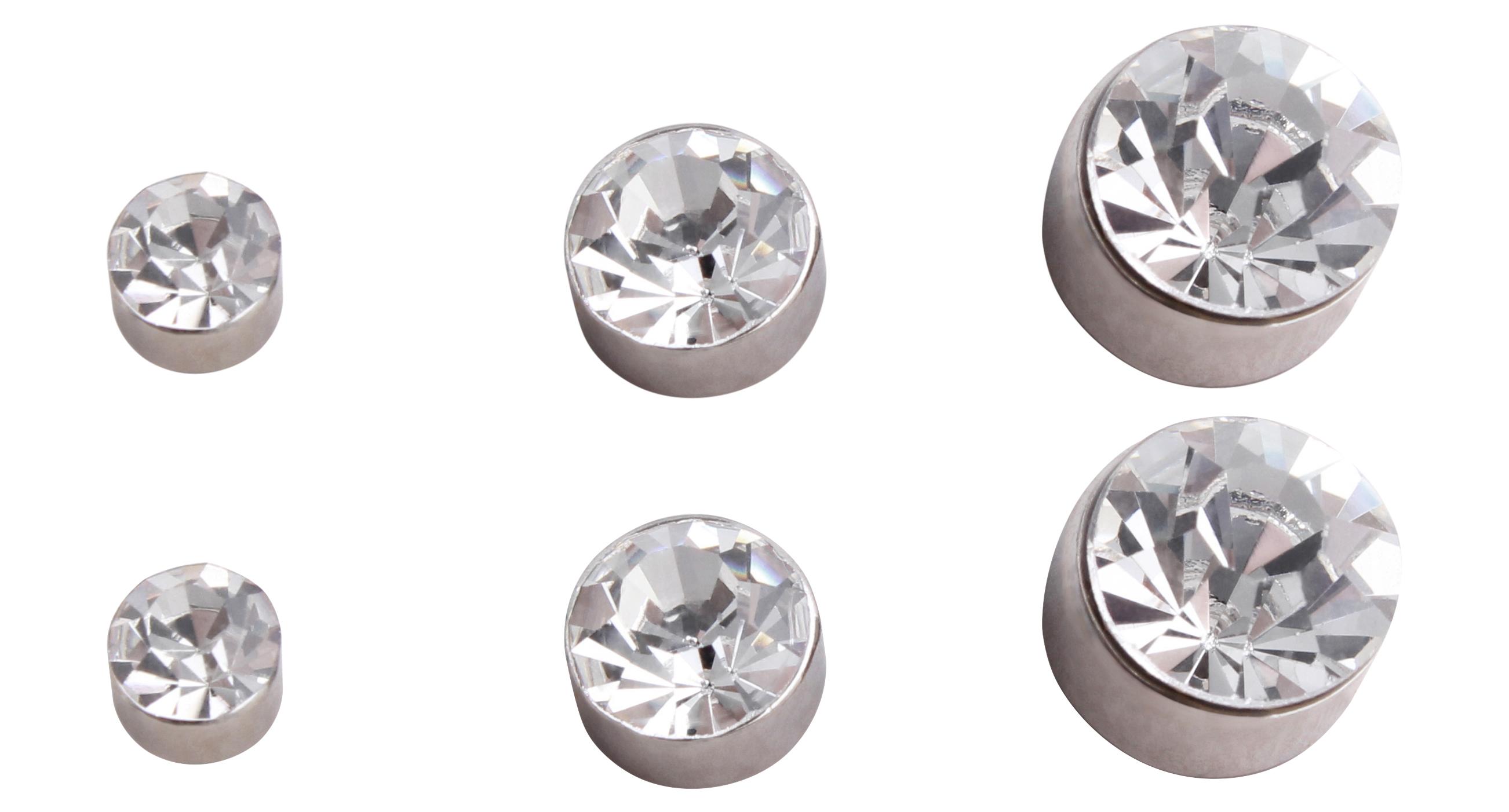 Ohrstecker - White Glitter Ohrstecker - White Glitter