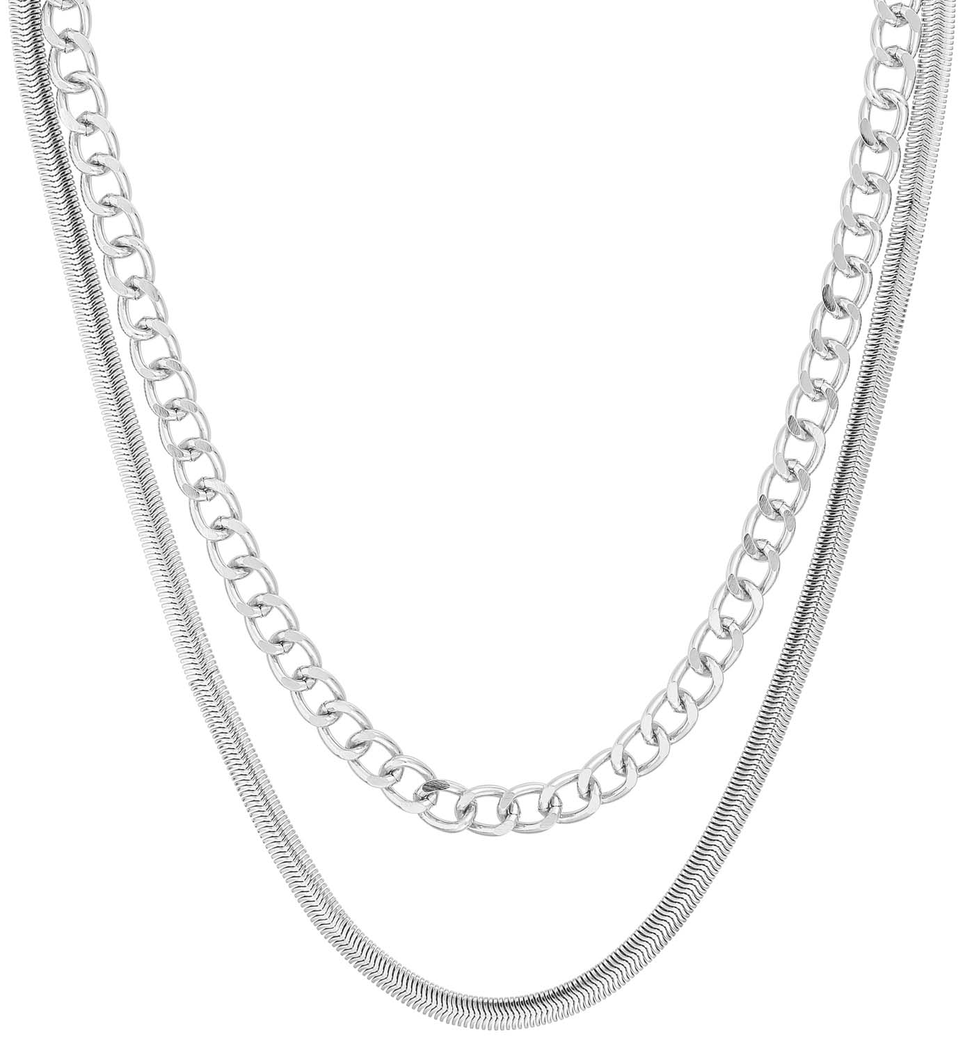 Layering ketting - Silver Elegance