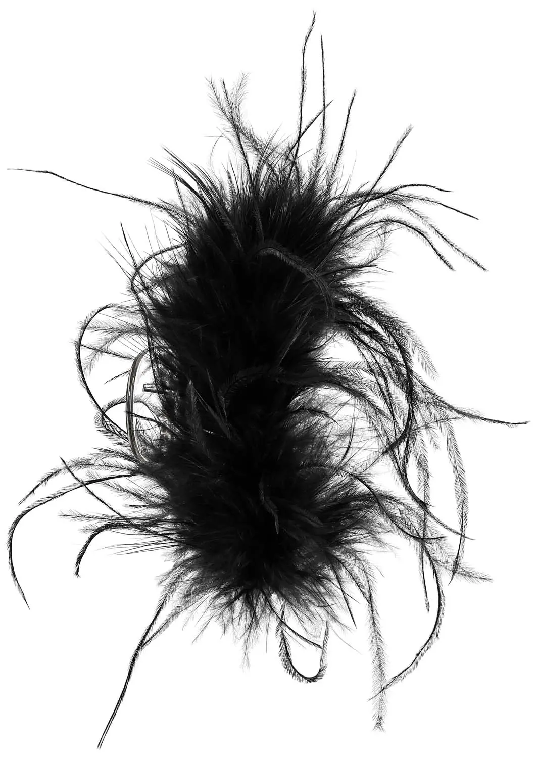 Fermaglio per capelli - Black Feathers