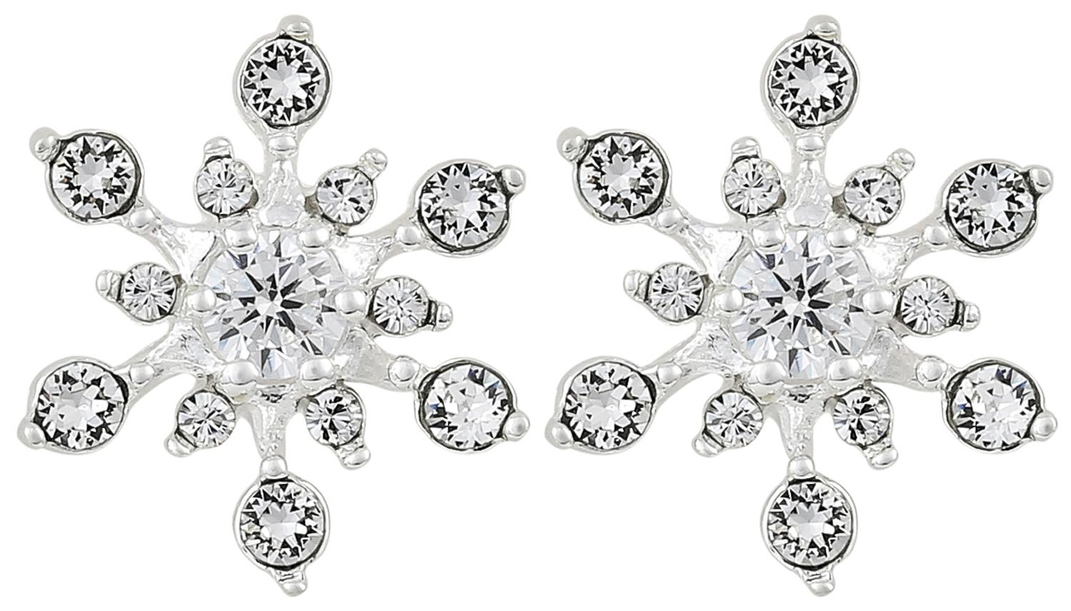 Stud Earrings - Crystal Snow