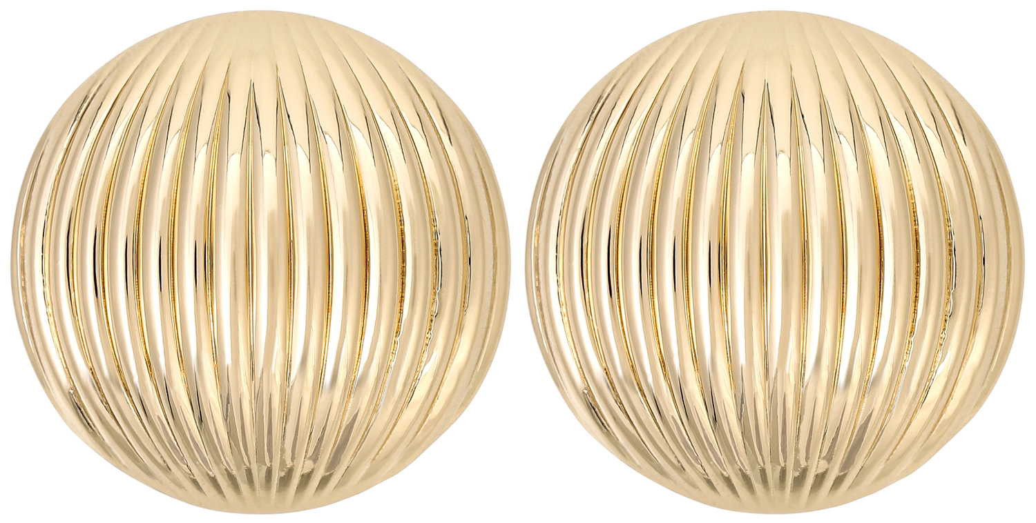 Boucles d'oreilles clips - Glossy Gold