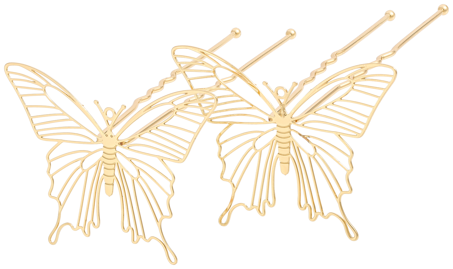 Haarnadel-Set - Golden Butterfly
