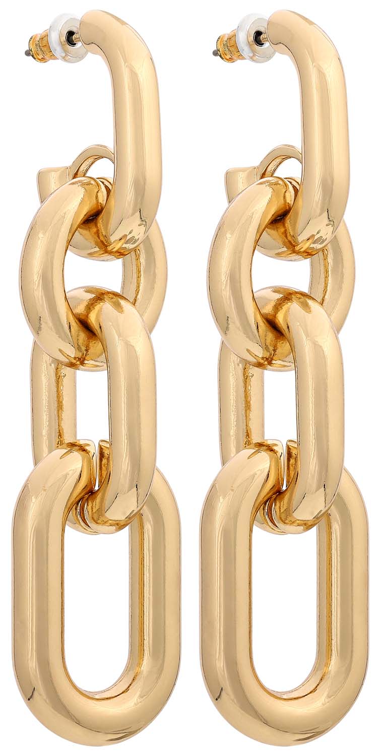 Orecchini a perno - Golden Chains