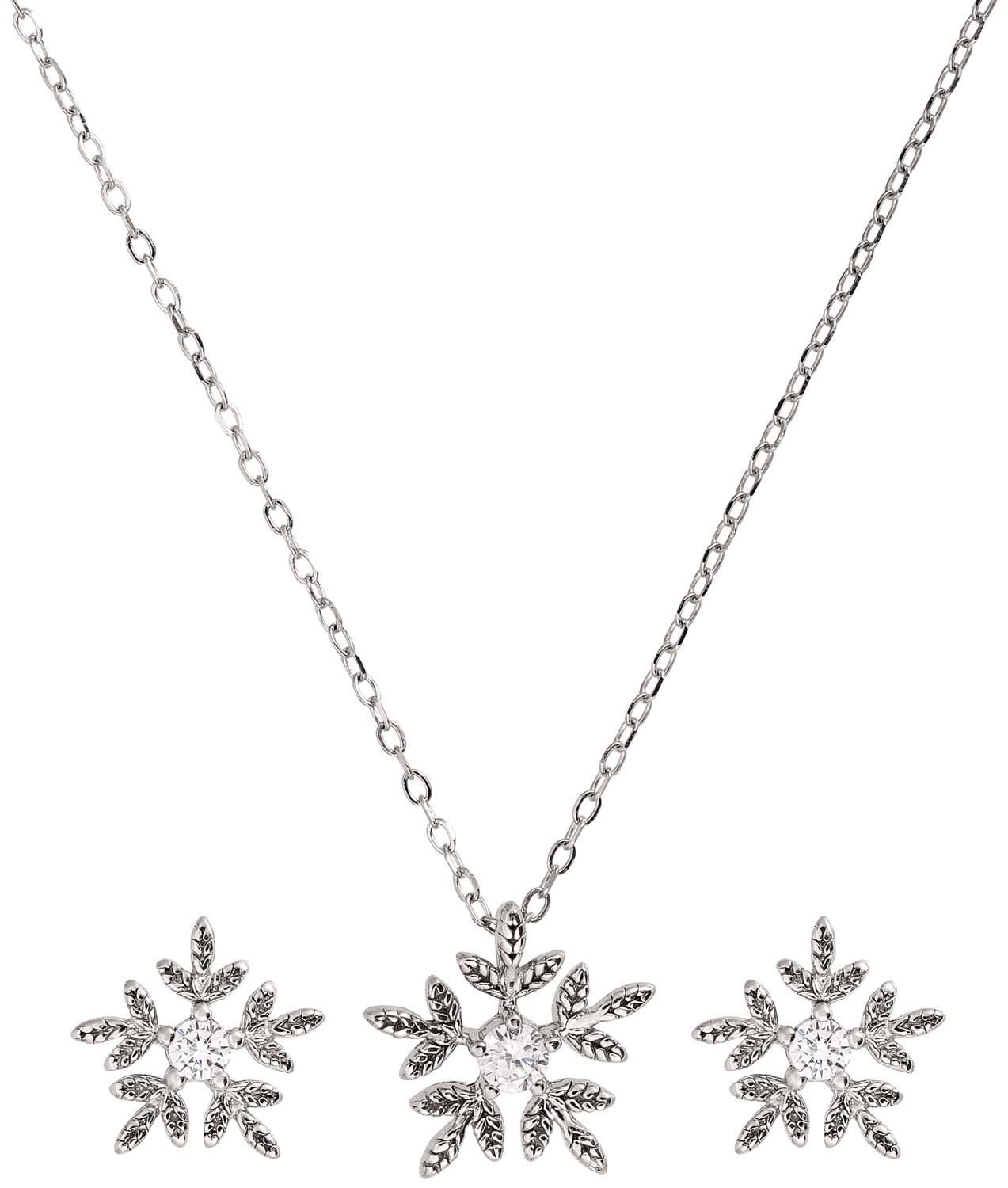 Set bisutería - Silver Snowflake