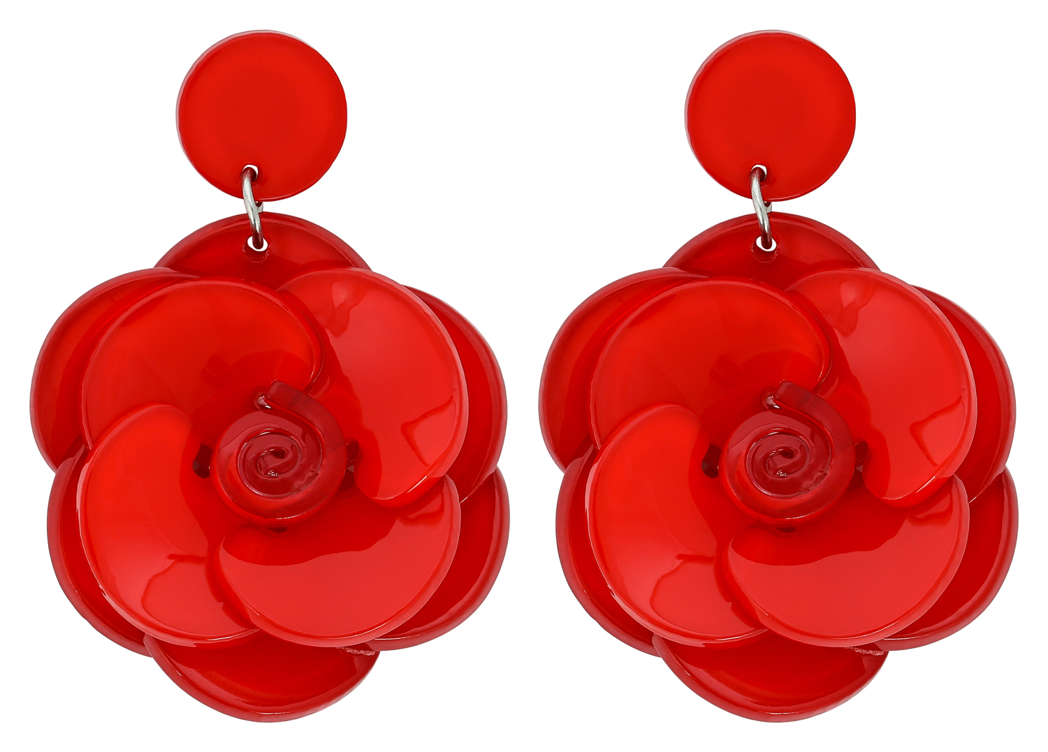 Pendientes - Red Flowers