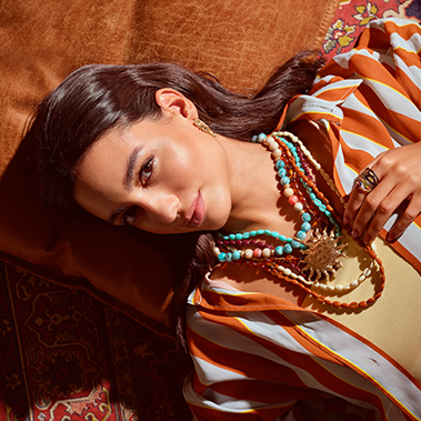 schmuckkette, meerjungfer, honigfarbener oberteil, stromlinienmischung, strickkette