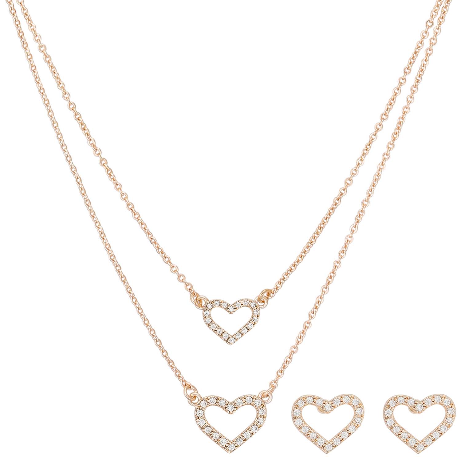 Set bisutería- Rose Heart
