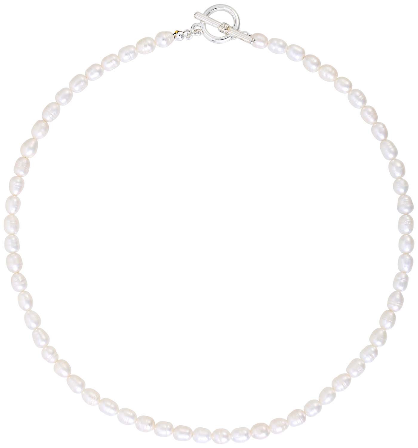 Schmuck Ketten Perlenketten Perlenkette mit funkelndem Centerpiece Perlentaucher 