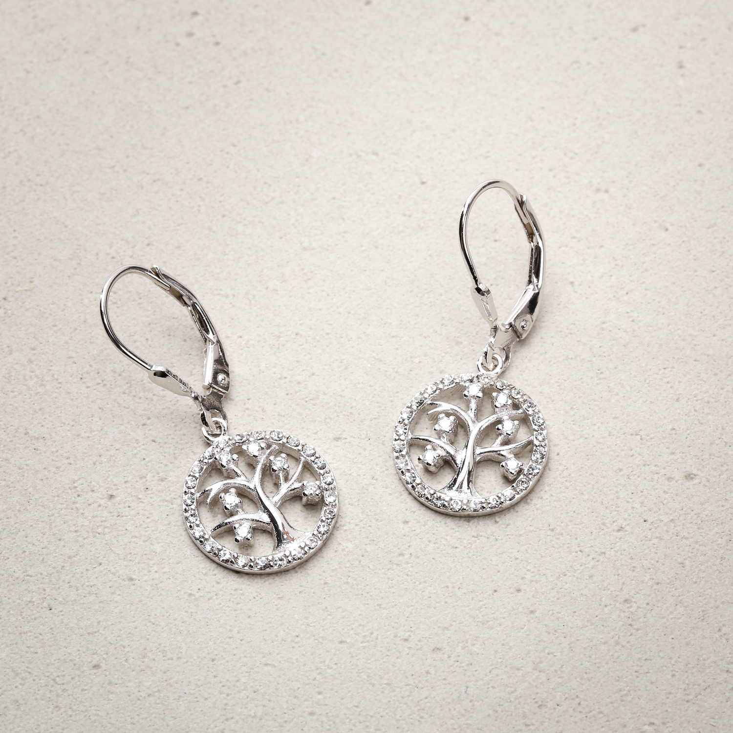 Boucles d'oreilles - Silver Tree