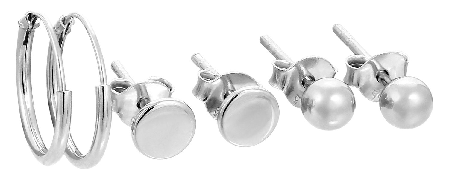 Orecchini a perno - Silver Set