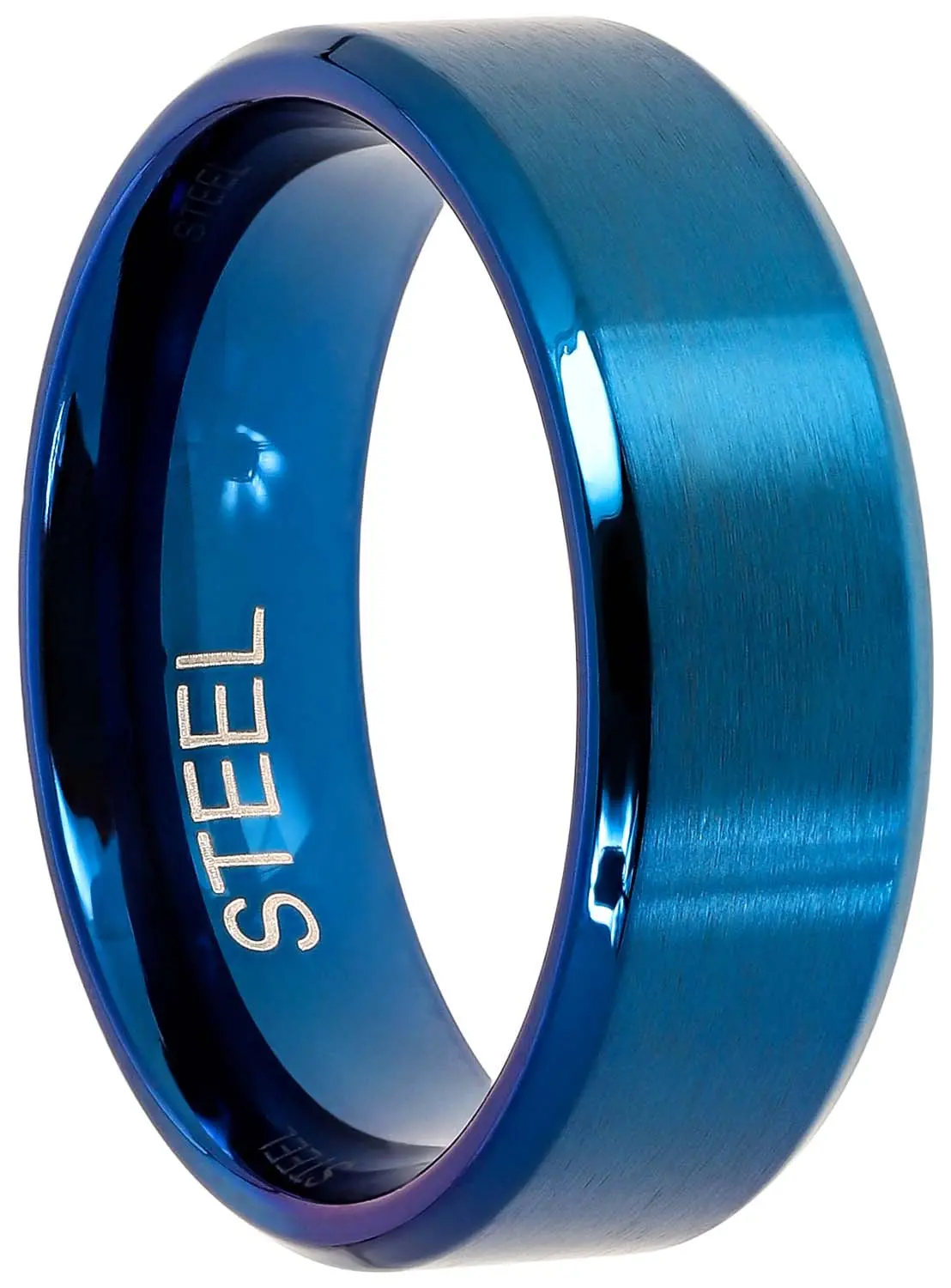 Herren Ring - Glowy Blue