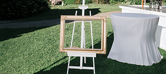 Rahmen, Bild, Staffelei, goldener Rahmen, Outdoor-Event