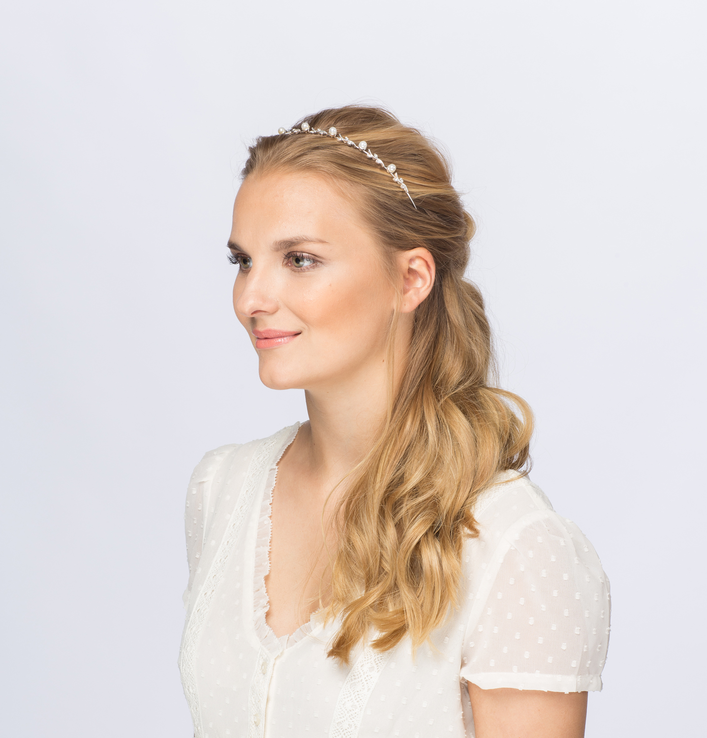 Haarband, Brautschmuck, Kopfband, Perlenschmuck, Haarzubehör