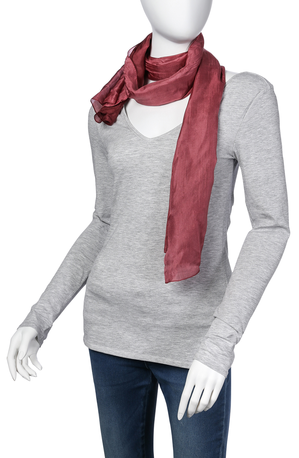 Foulard en soie - Burgundy