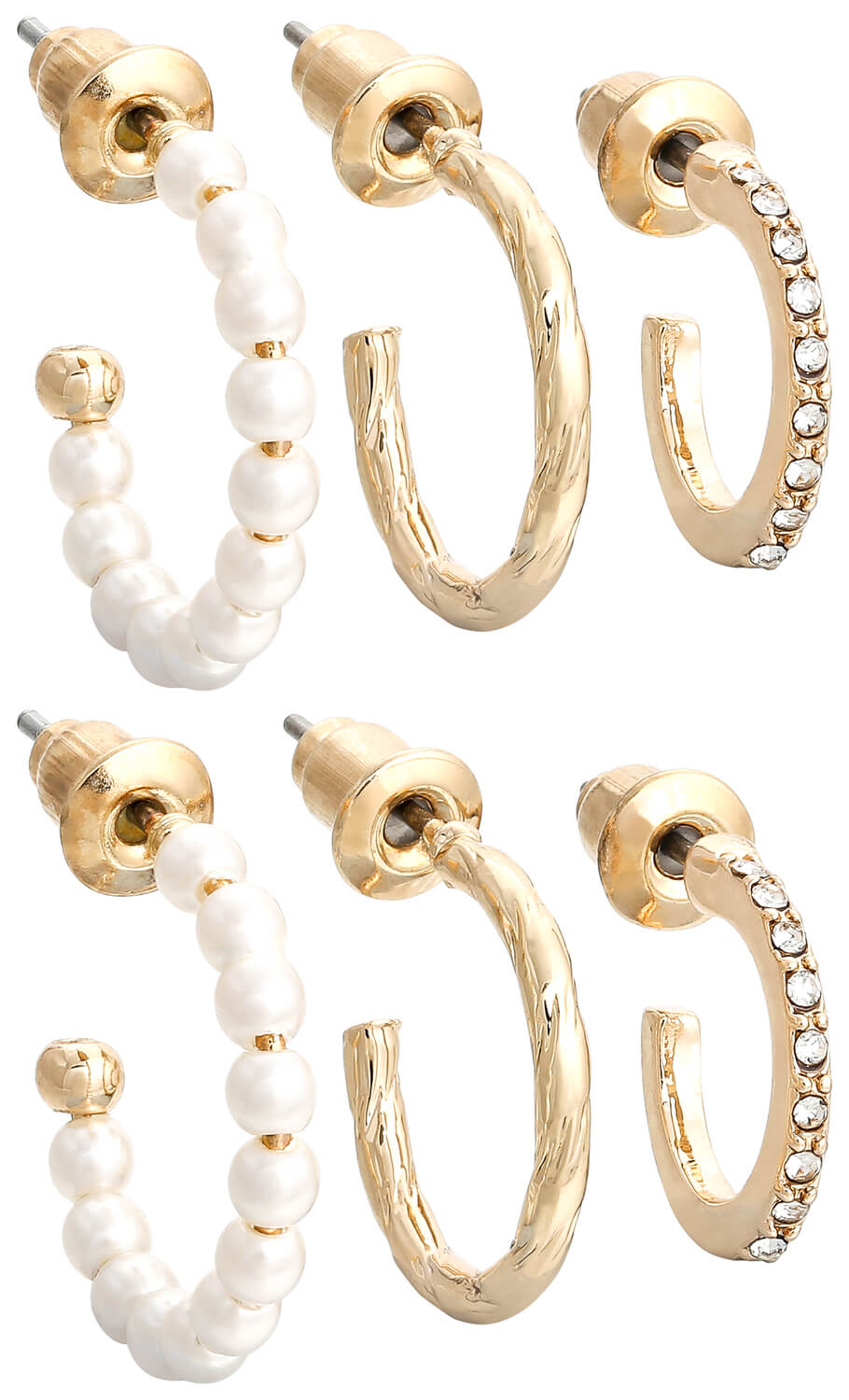 Set de aros - Shiny Pearls