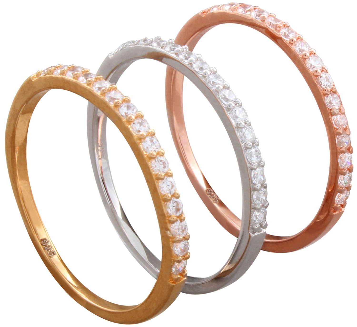 Ring - Set of 3 Tricolour