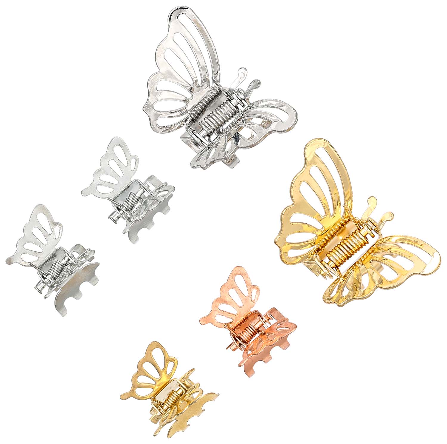 Haarklammer-Set - Shiny Butterflys