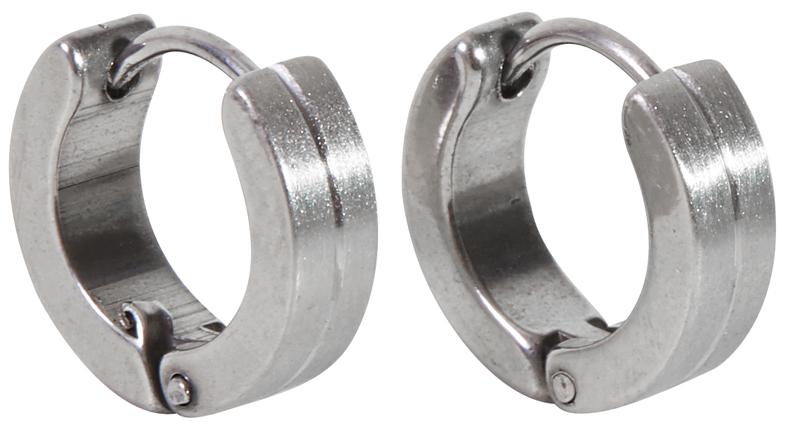Heren creole earrings -  Stainless steel