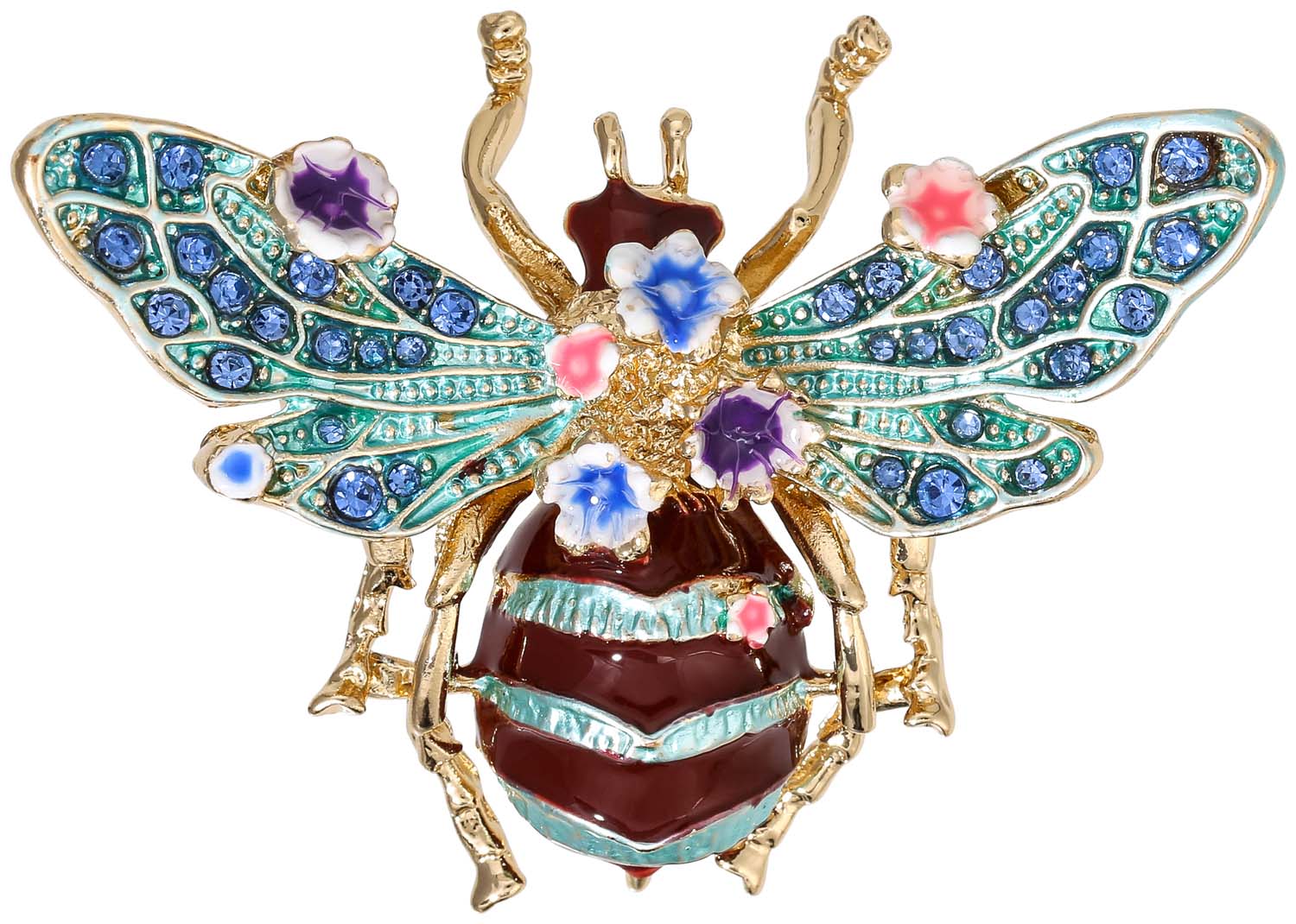 Broche - Blue Bumblebee