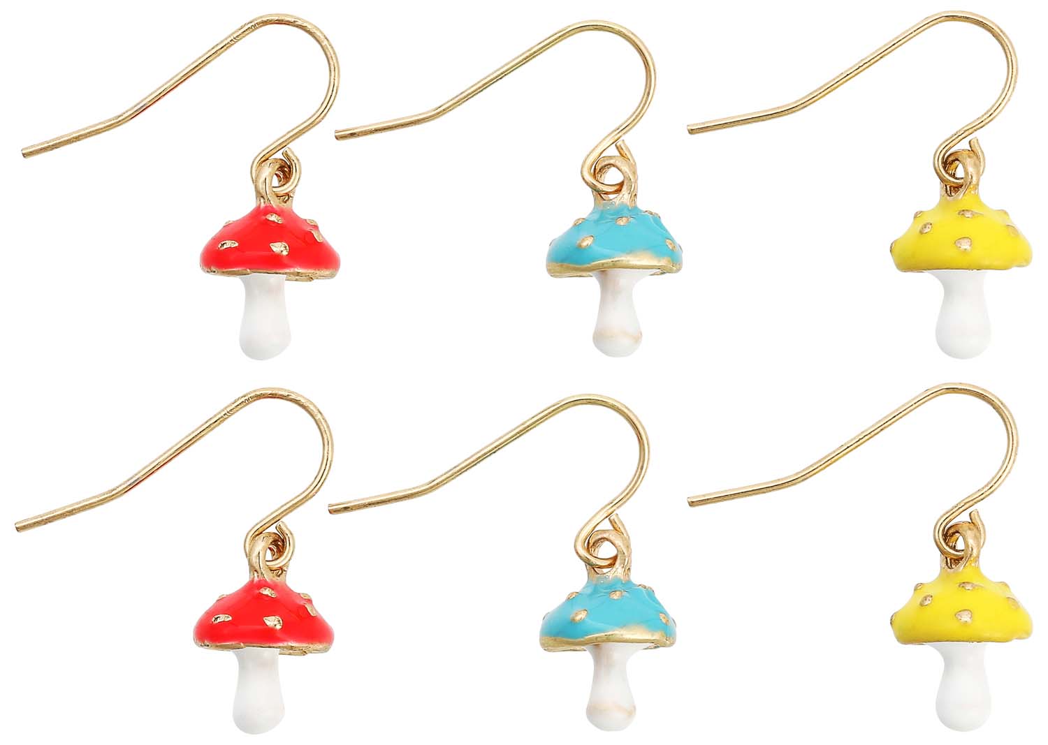 Ensemble de boucles d'oreilles - Lucky Toadstool