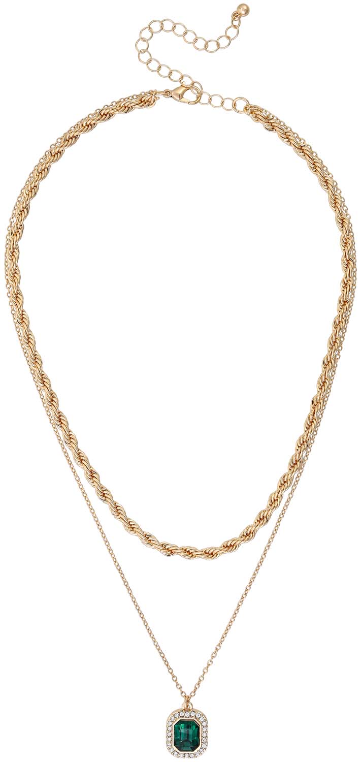 Collar a capas - Green Pendant Collar a capas - Green Pendant