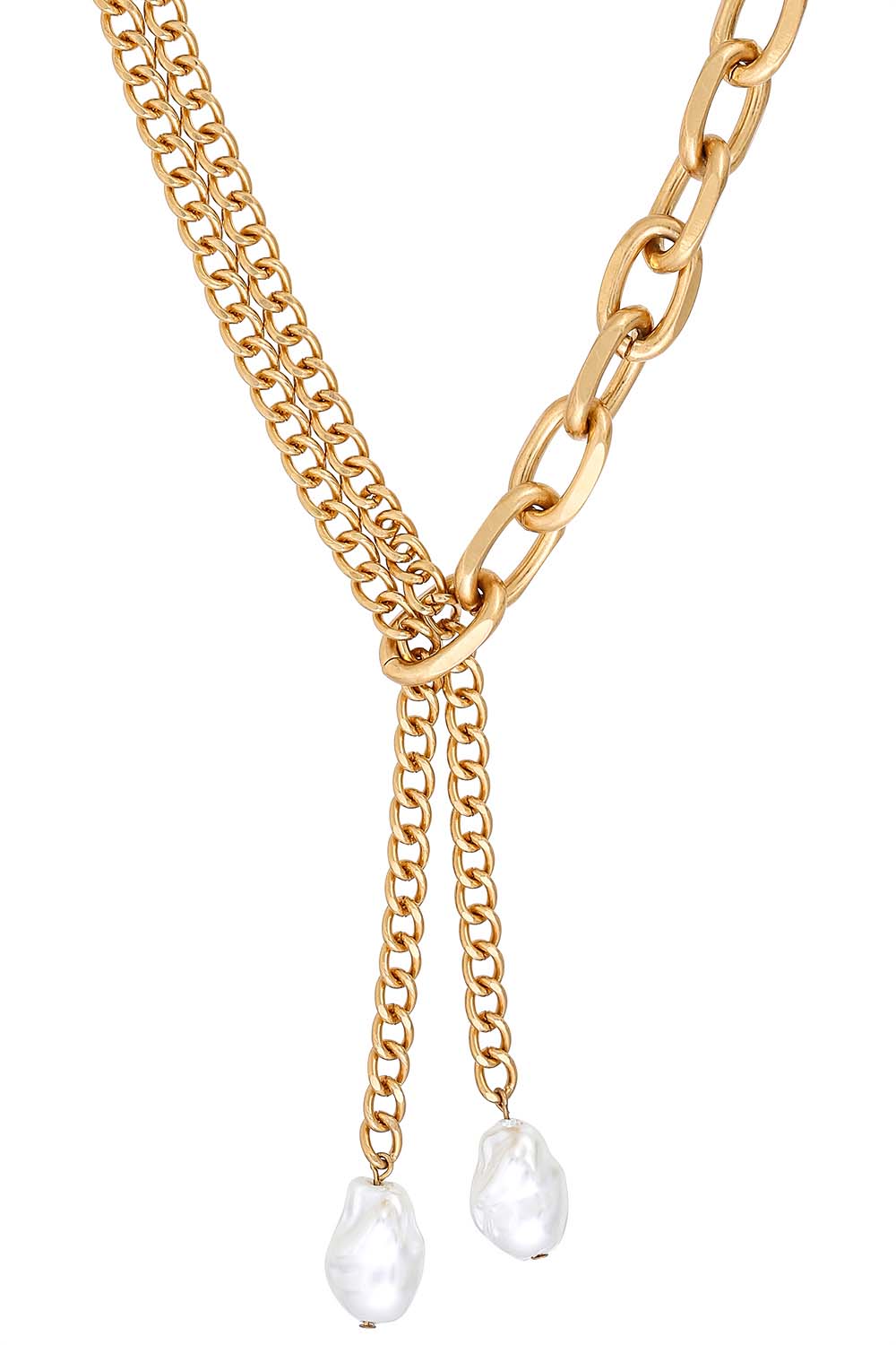 Lange Perlenkette variabel in L\u00e4nge\/ Style Kordel altrosa Schmuck Ketten Perlenketten 