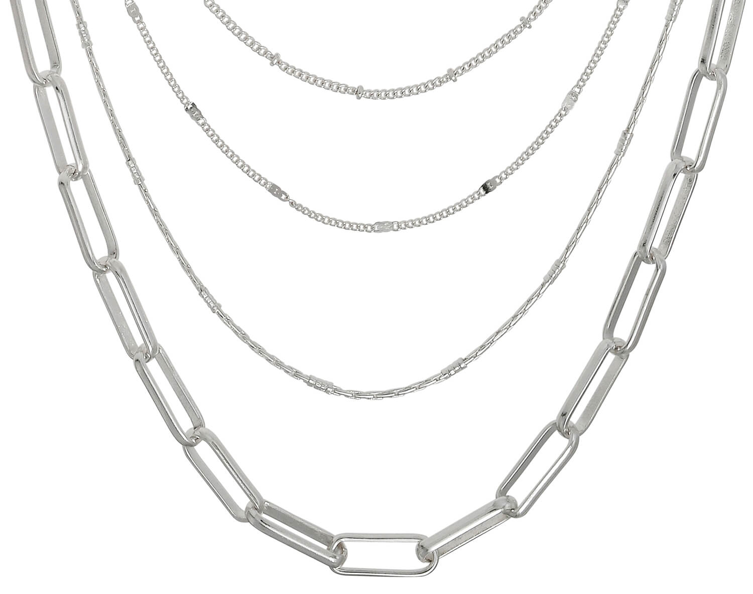 Layering Kette - Bold Silver 