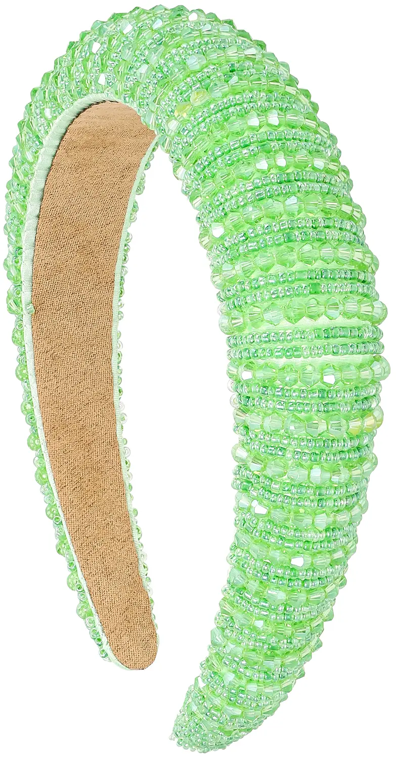 Haarreif - Lime Beads