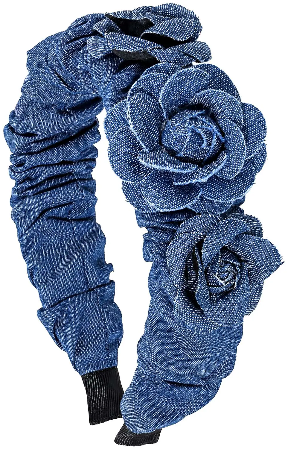 Haarreifen - Jeans Flower