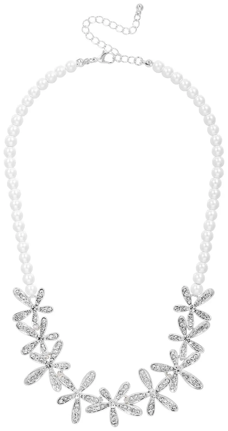 Collar - Floral Pearls