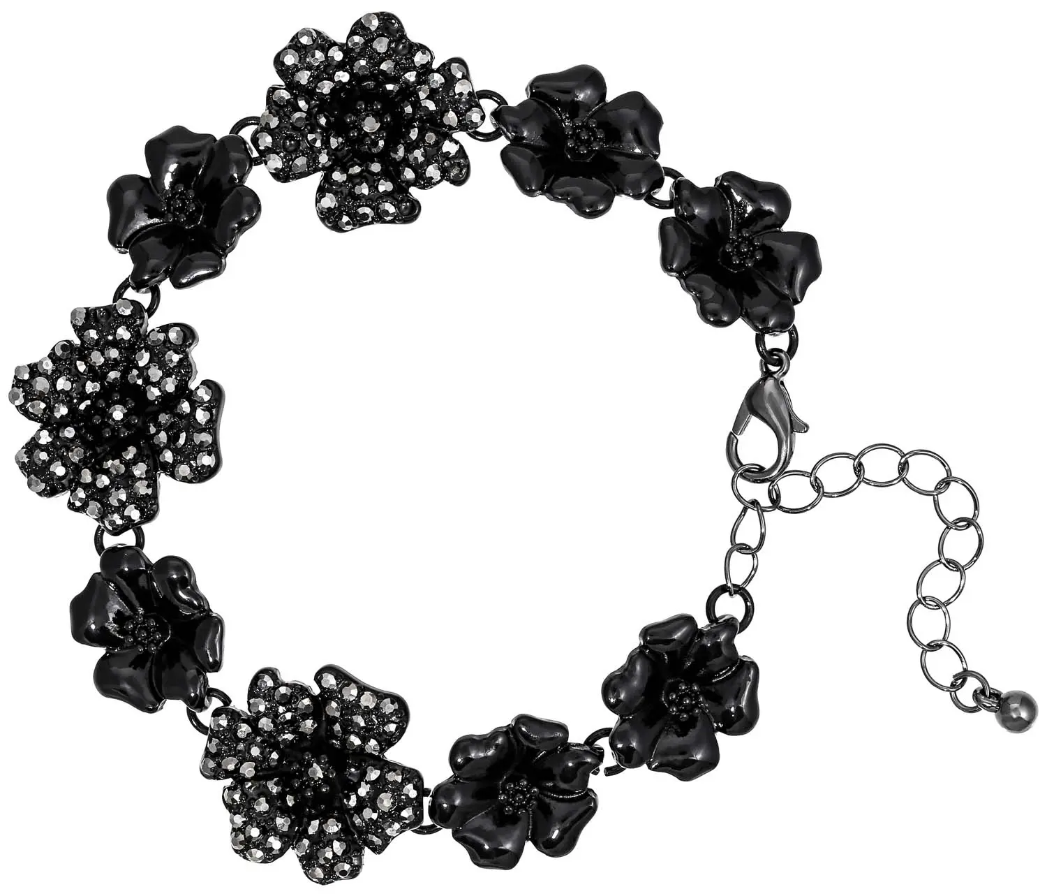 Armband - Noir Flowers