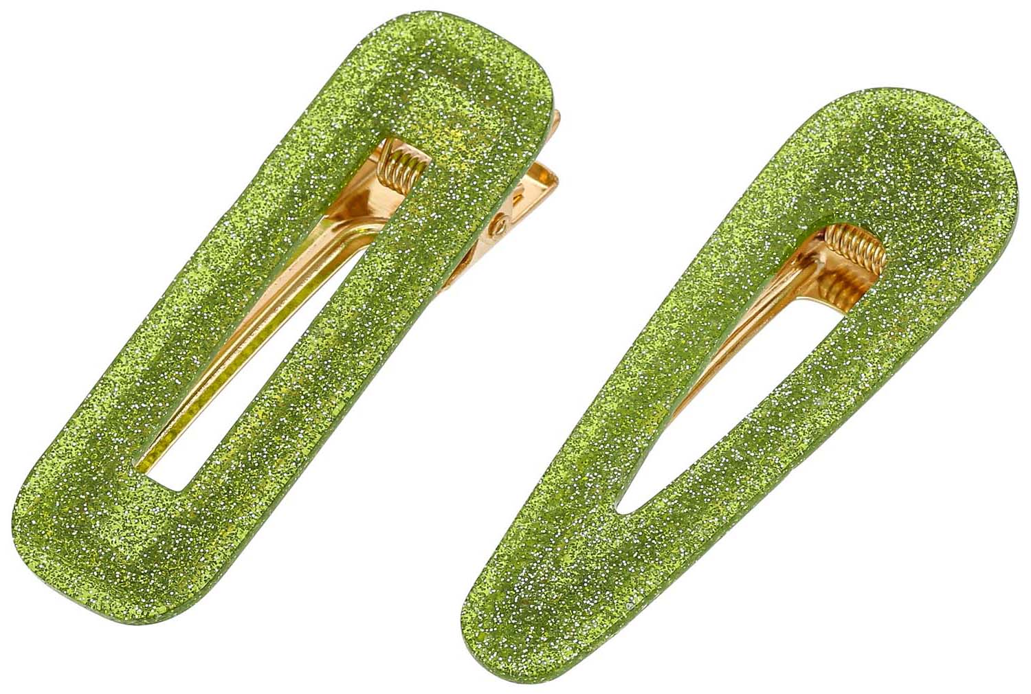 Set de pasadores para el pelo - Green Glitter