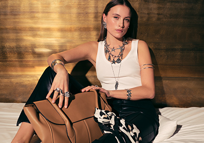 Kette, Halskette, Armband, Tasche, weißesTop