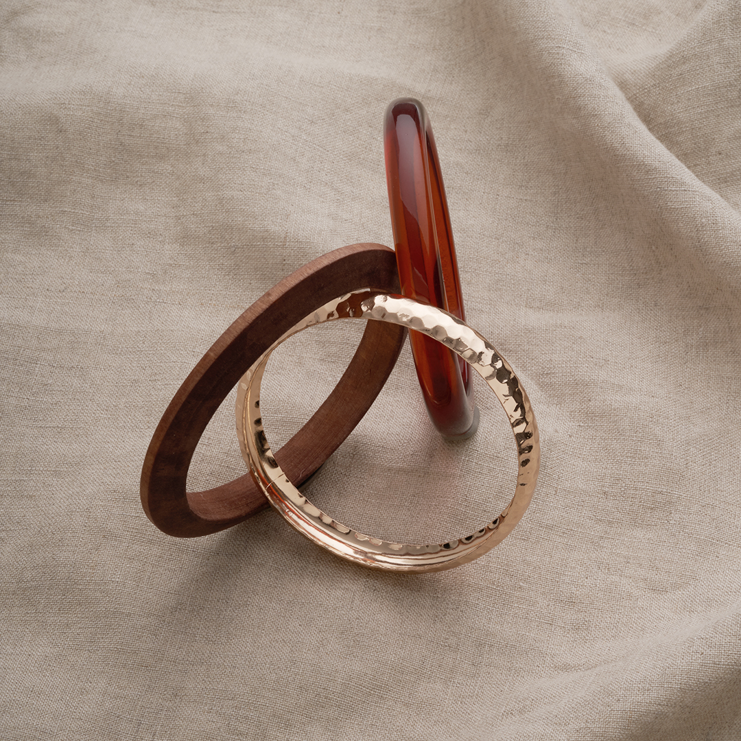 Brede armbanden set - Crafted Look Brede armbanden set - Crafted Look