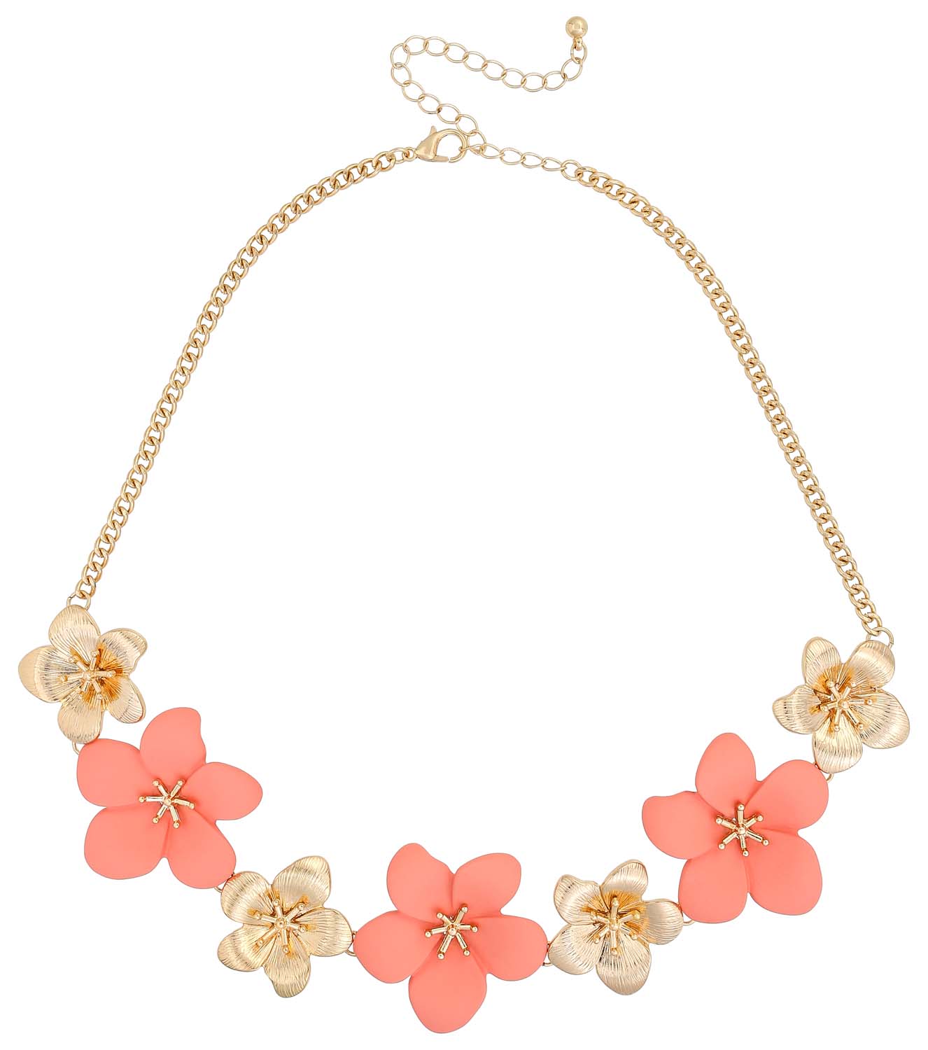 Collar - Floral Coral