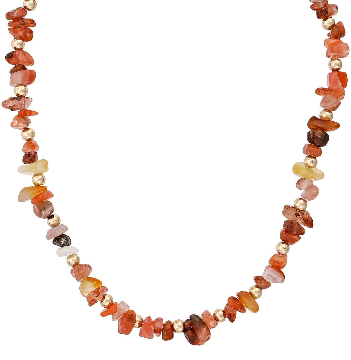 Kette - Orange Rosequartz