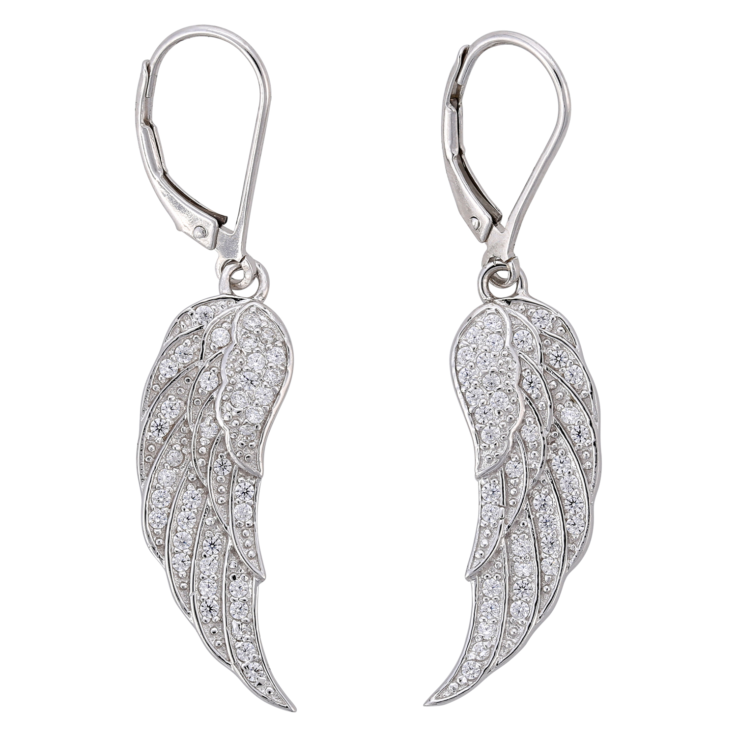 Pendientes largos - Silver Wings