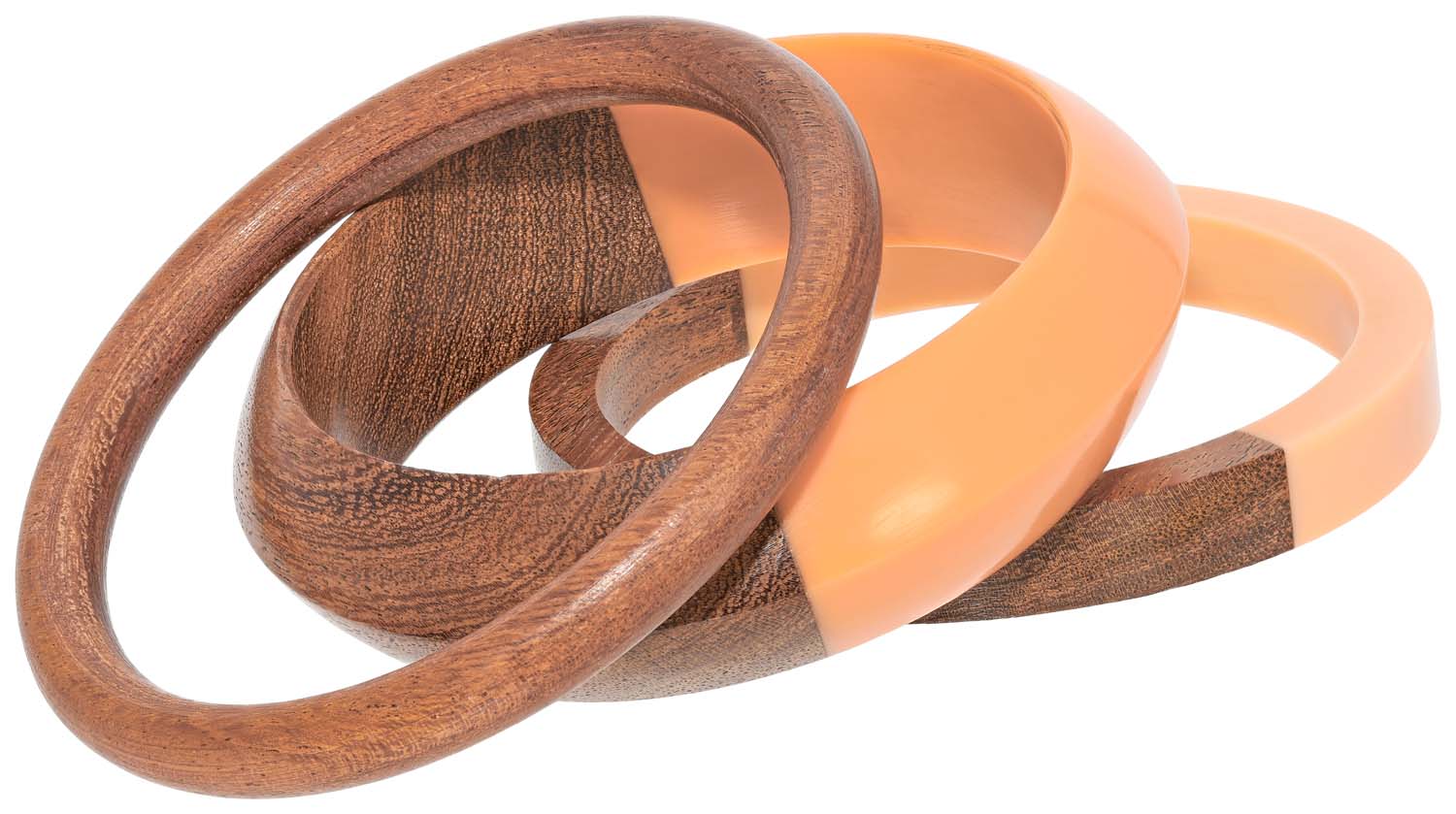 Set di braccialetti - Brown Wood