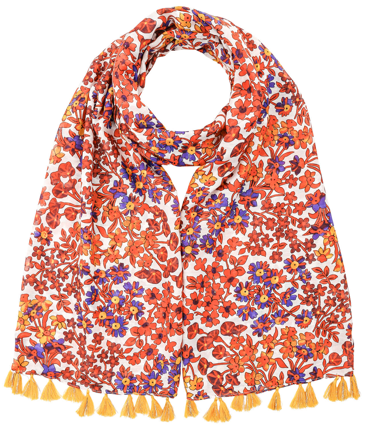 Foulard - Red Flowers