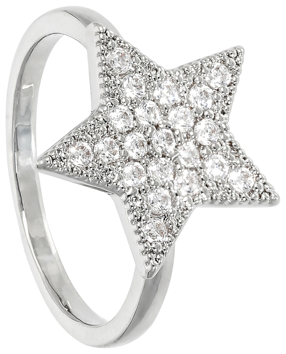 Anillo en metal con acabado dorado con estrella con cristales Swarovski   JC STAR RING Colección de joyas JIMMY CHOO