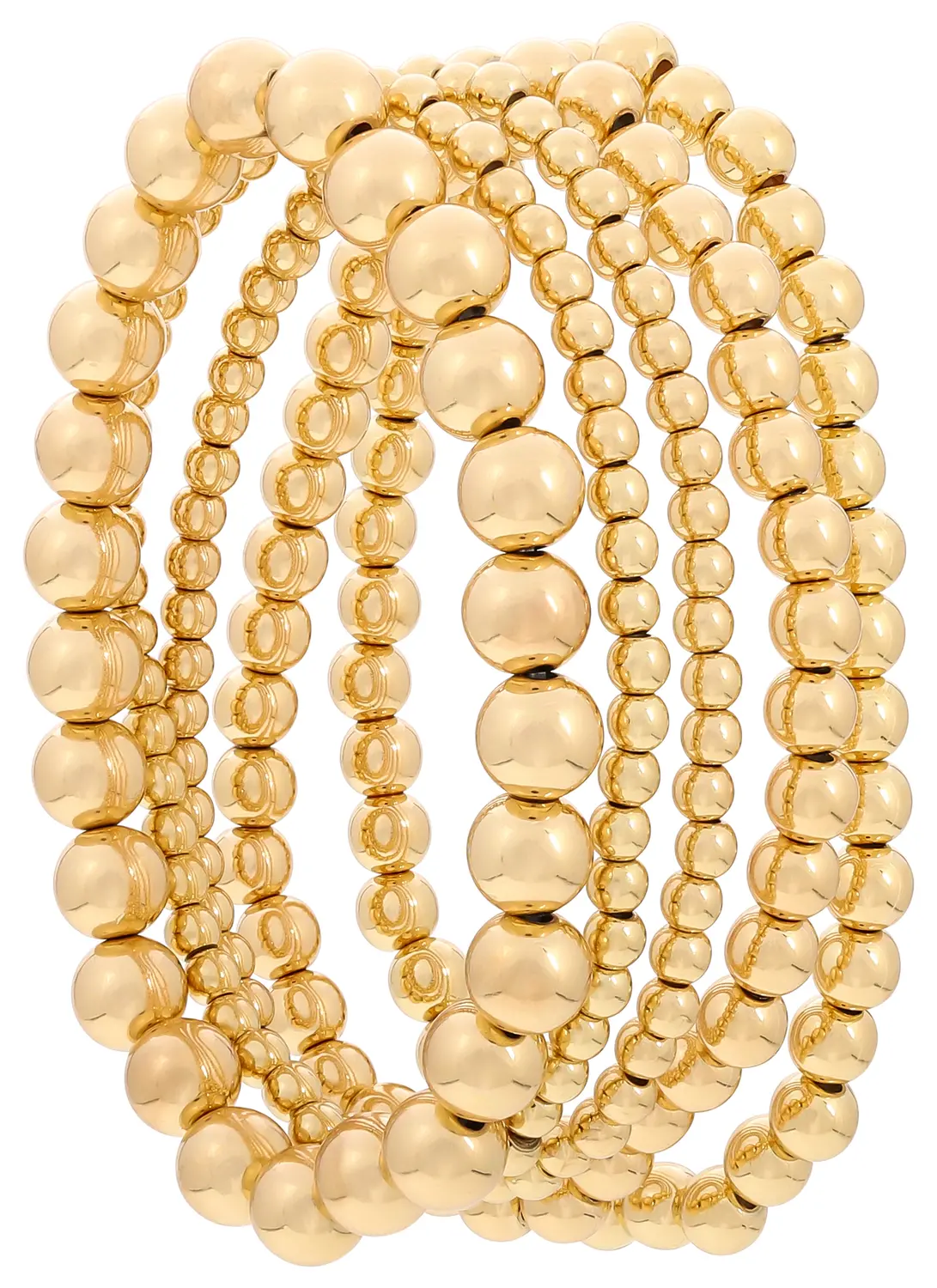 Zestaw bransoletek - Golden Beads