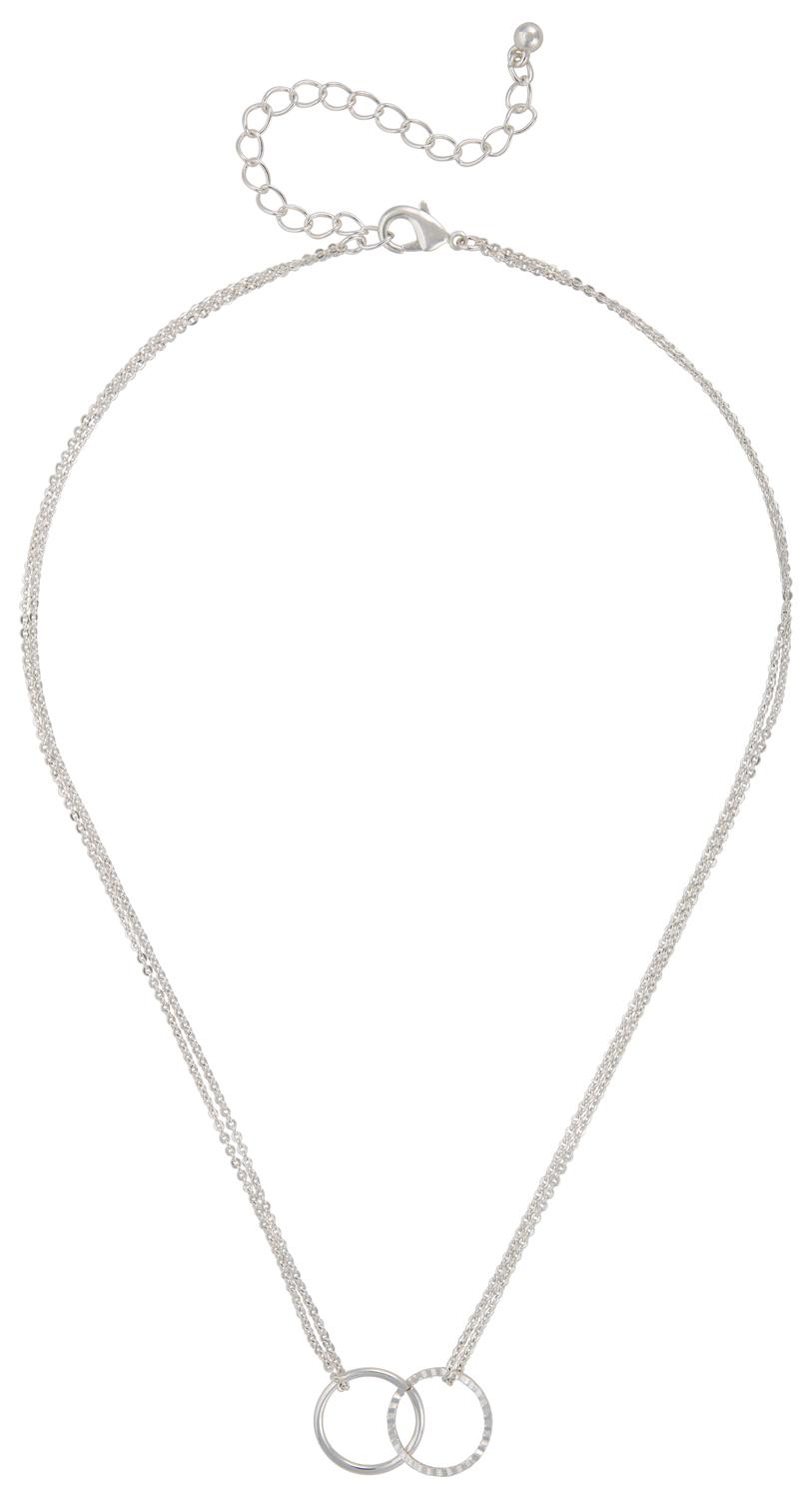 Necklace - Double Ring Necklace - Double Ring