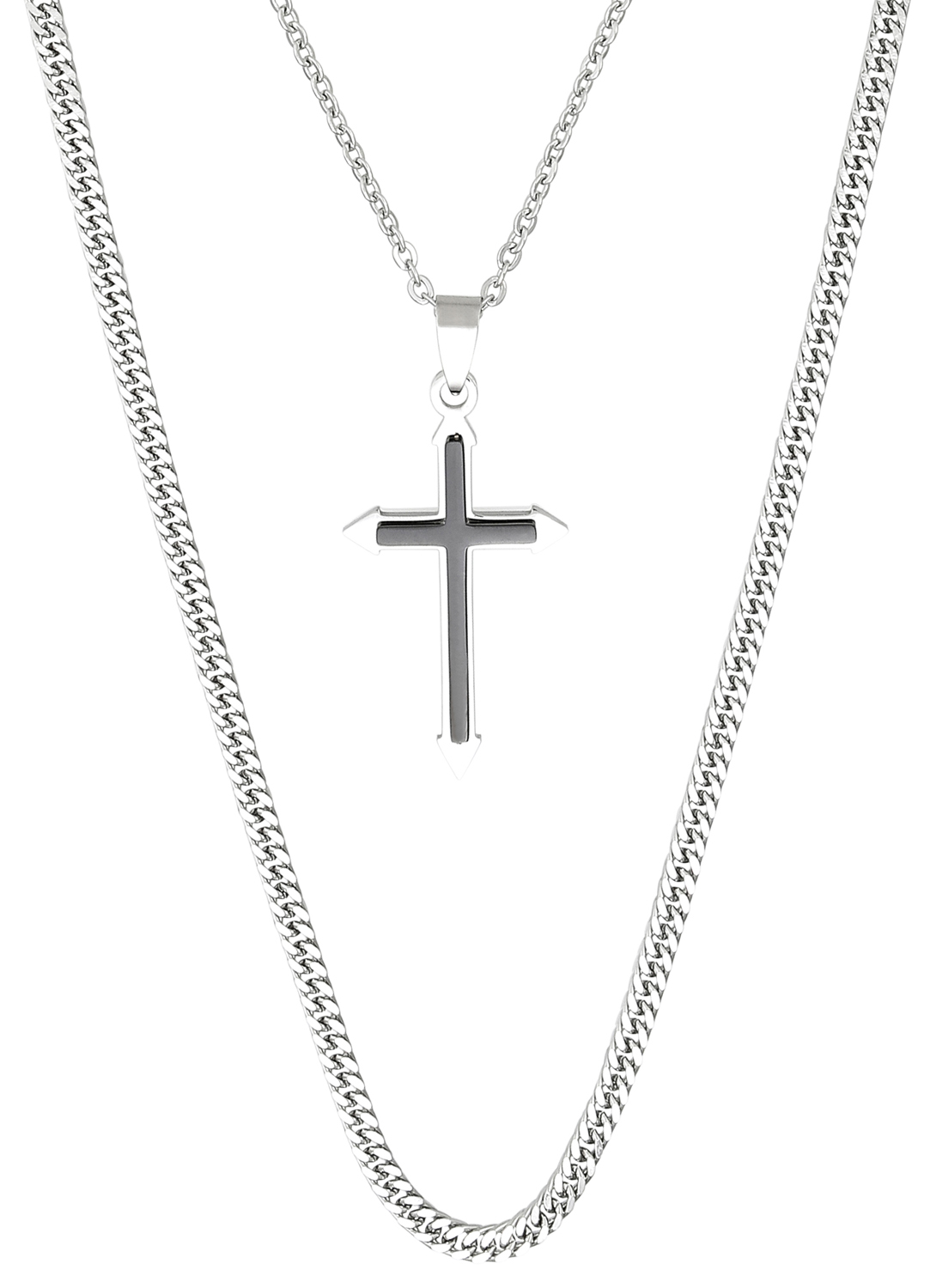 Herenketting - Black Crossed