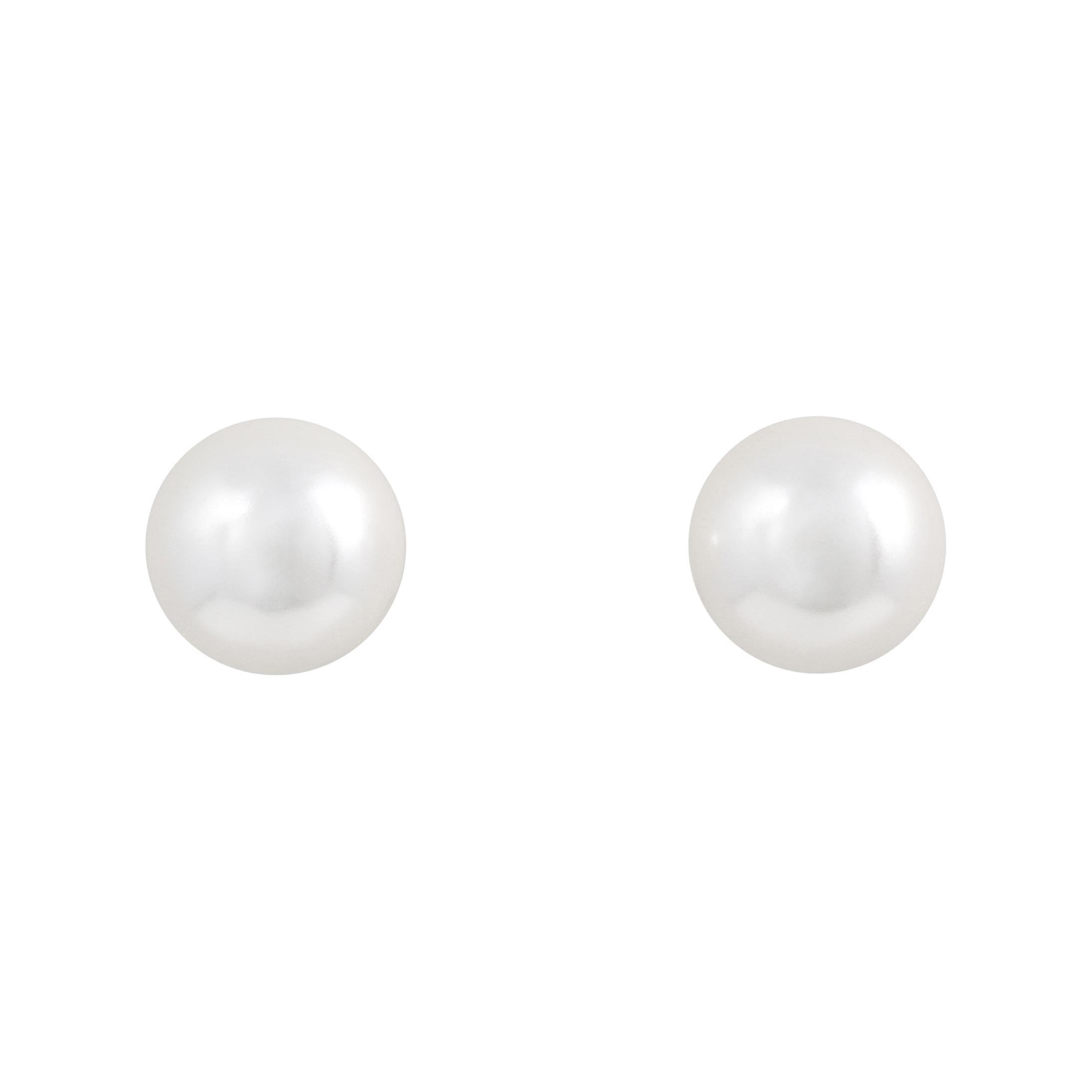 Stud Earrings - Creamy Pearly Pearl