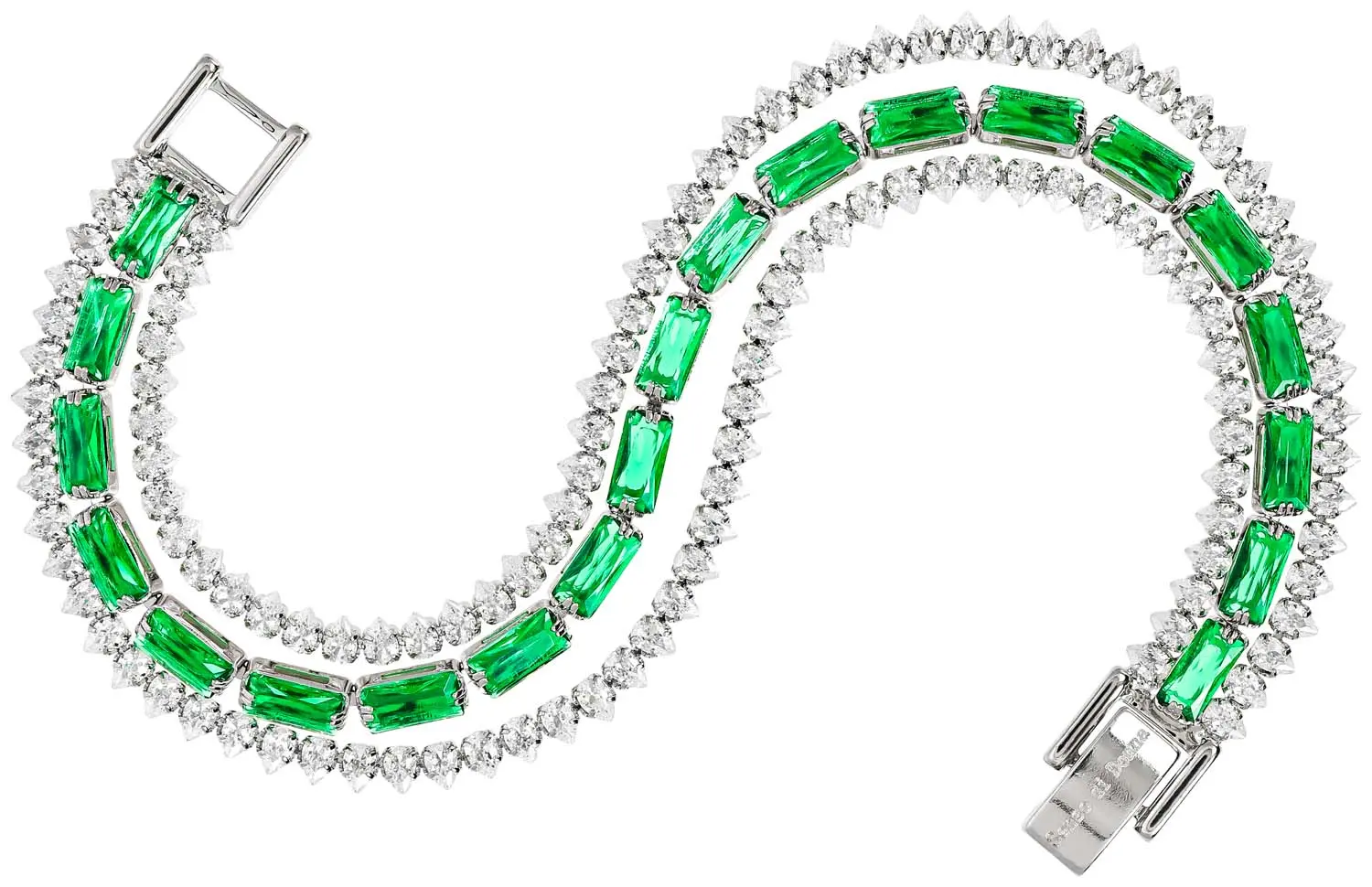 Pulsera - Emerald Rectangle