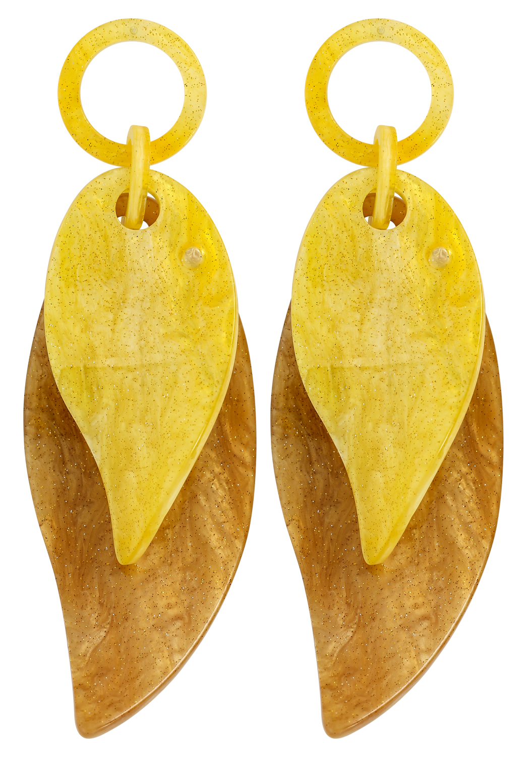Boucles d'oreilles - Yellow Leaf