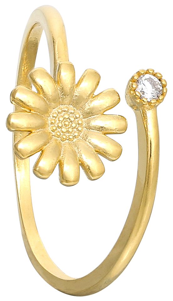 Zilveren ring - Daisy Flower