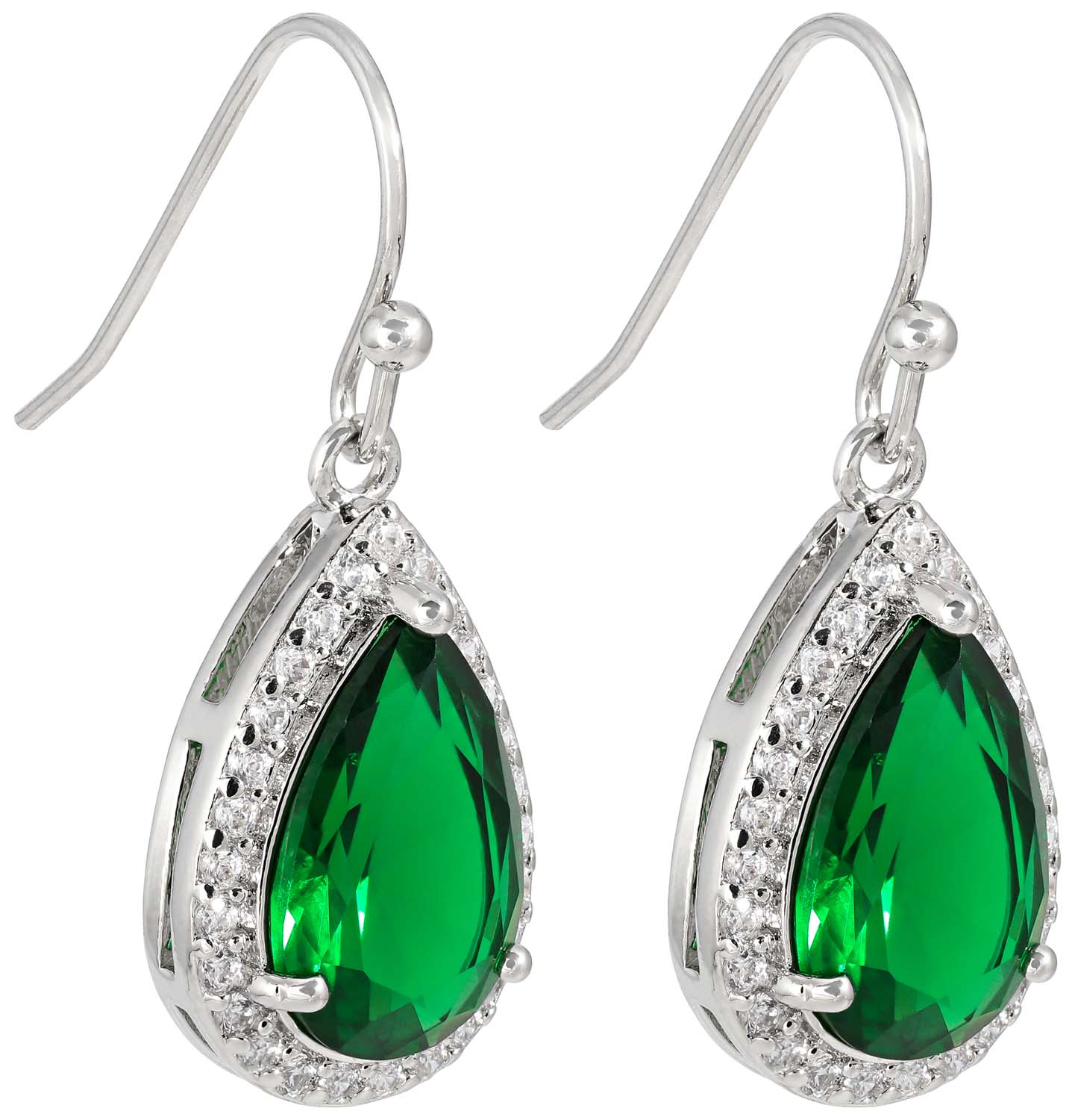 Crochets d'oreilles - Green Drops